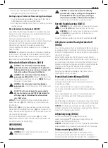 Предварительный просмотр 119 страницы DeWalt DCD716 Original Instructions Manual