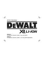 DeWalt DCD730-XE Instruction Manual preview