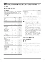 Preview for 50 page of DeWalt DCD777 Manual