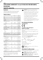 Preview for 106 page of DeWalt DCD777 Manual