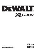 DeWalt DCD780 Original Instructions Manual preview