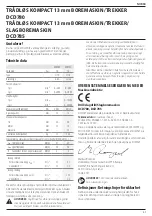 Предварительный просмотр 87 страницы DeWalt DCD780 Original Instructions Manual