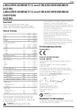 Предварительный просмотр 109 страницы DeWalt DCD780 Original Instructions Manual