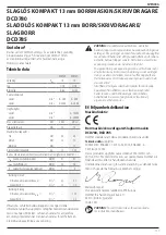 Предварительный просмотр 119 страницы DeWalt DCD780 Original Instructions Manual