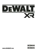 DeWalt DCD805NT Original Instructions Manual предпросмотр