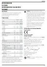 Предварительный просмотр 127 страницы DeWalt DCD805NT Original Instructions Manual