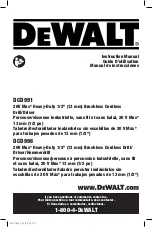 Предварительный просмотр 1 страницы DeWalt DCD996B Instruction Manual