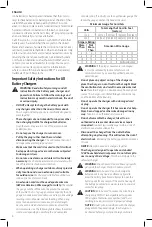 Preview for 8 page of DeWalt DCD998 Instruction Manual