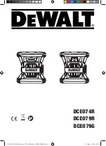 DeWalt DCE074D1R Instructions Manual preview