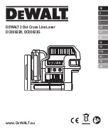 Preview for 1 page of DeWalt DCE0822G Manual