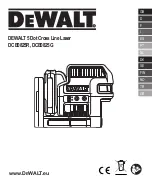 Preview for 1 page of DeWalt DCE0825G Manual