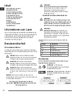 Preview for 16 page of DeWalt DCE0825G Manual