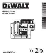 DeWalt DCE085G Manual предпросмотр