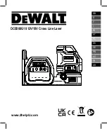 Preview for 1 page of DeWalt DCE088D1G18 Manual