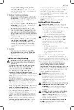 Предварительный просмотр 5 страницы DeWalt DCE155 Instruction Manual