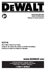 DeWalt DCE158 Instruction Manual preview