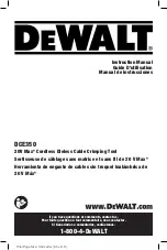 DeWalt DCE350 Instruction Manual preview