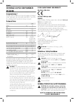 Preview for 28 page of DeWalt DCE400 Original Instructions Manual