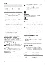 Preview for 48 page of DeWalt DCE400 Original Instructions Manual