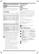 Preview for 128 page of DeWalt DCE400 Original Instructions Manual