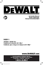 Preview for 1 page of DeWalt DCE511 Instruction Manual