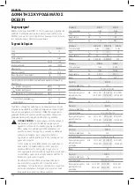 Preview for 122 page of DeWalt DCE531 Manual