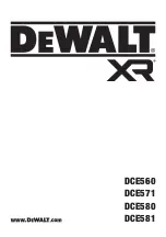 Preview for 1 page of DeWalt DCE560 Manual
