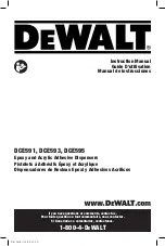 Preview for 1 page of DeWalt DCE591 Instruction Manual