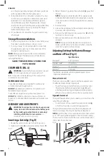 Preview for 10 page of DeWalt DCE591 Instruction Manual