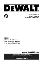 DeWalt DCE700 Instruction Manual preview