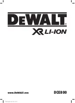 DeWalt DCE800 Original Instructions Manual preview