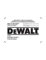 DeWalt DCF060 Instruction Manual предпросмотр