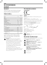 Предварительный просмотр 92 страницы DeWalt DCF601 Original Instructions Manual