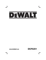 DeWalt DCF6201 Original Instructions Manual preview