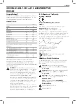 Preview for 5 page of DeWalt DCF622NT Original Instructions Manual