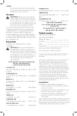 Предварительный просмотр 34 страницы DeWalt DCF624 Instruction Manual