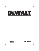 Предварительный просмотр 1 страницы DeWalt DCF680 Manual