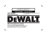 DeWalt DCF813S2 Instruction Manual preview