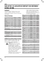 Preview for 116 page of DeWalt DCF836 Original Instructions Manual