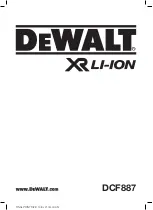 DeWalt DCF887 Original Instructions Manual preview