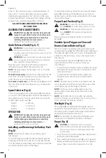 Preview for 10 page of DeWalt DCF898 Instruction Manual