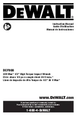 DeWalt DCF900 Instruction Manual preview