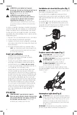 Preview for 34 page of DeWalt DCG405B Instruction Manual