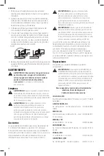 Preview for 56 page of DeWalt DCG405B Instruction Manual