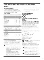 Предварительный просмотр 4 страницы DeWalt DCG405F Manual