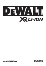 DeWalt DCG405H2T Original Instructions Manual preview