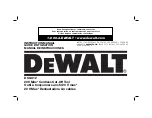 Preview for 1 page of DeWalt DCG412B Instruction Manual