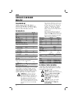 Preview for 46 page of DeWalt DCG412M2 Original Instructions Manual