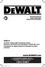 DeWalt DCG413 Instruction Manual preview