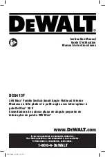 Предварительный просмотр 1 страницы DeWalt DCG413F Instruction Manual